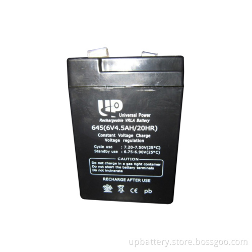 6V 4.5ah Rechargeable Lead Acid Battery